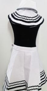 Kids Costumes to Hire - African - White Wrap skirt, collar, headscarf